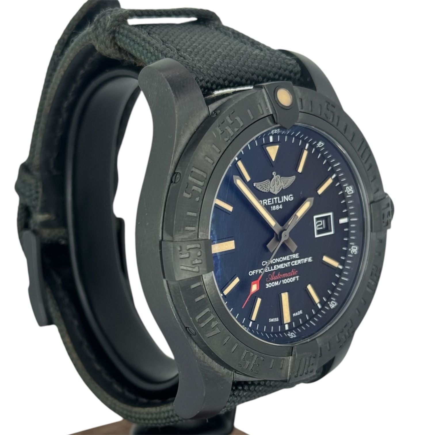 Breitling V17310 Avenger Blackbird Titanium Automatic Watch , Full Set ,48mm
