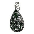 750WG Ruyi Carving Jadeite Diamond Pendant With Cert