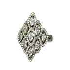 750WG Natural Marquise Diamonds Ring With Cert