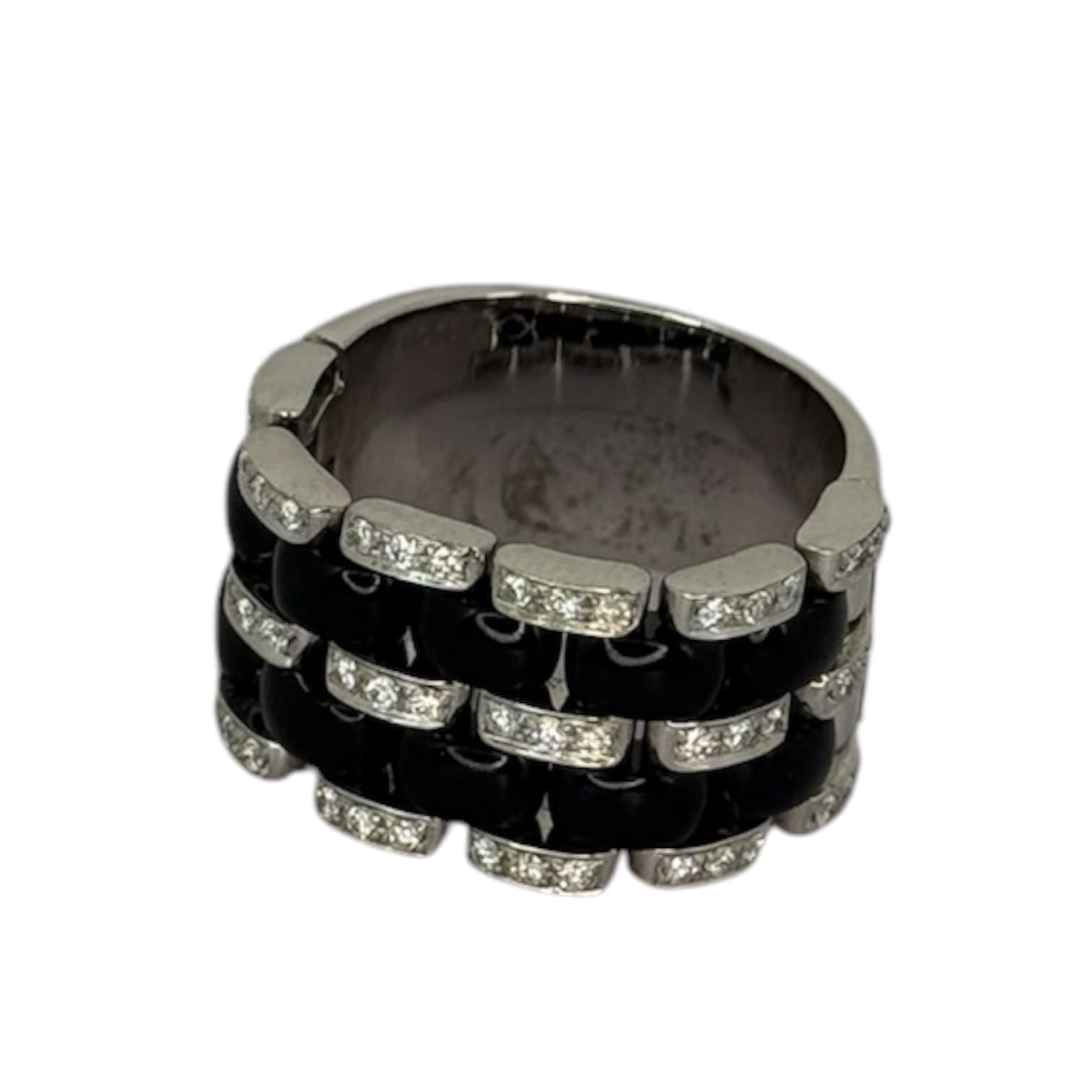 750WG Onyx Diamond Men Ring Secondary image