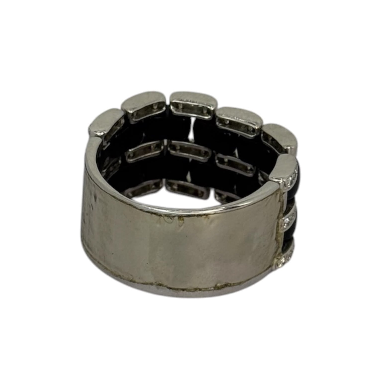 750WG Onyx Diamond Men Ring