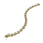 18KYG Tennis Diamond D18=18.14cts Bracelet, 17.5cm