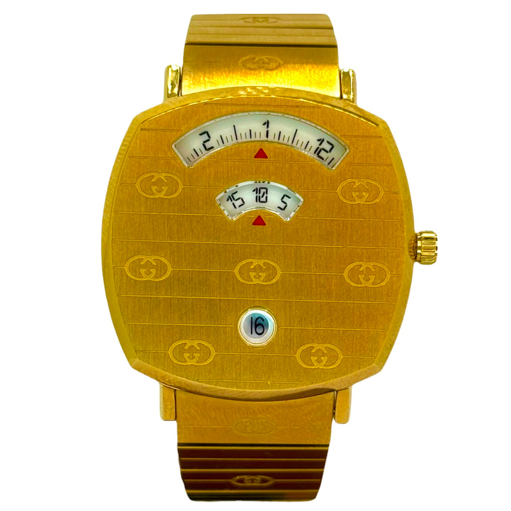 Gucci Grip 157.4 Quartz Date Watch,34mm