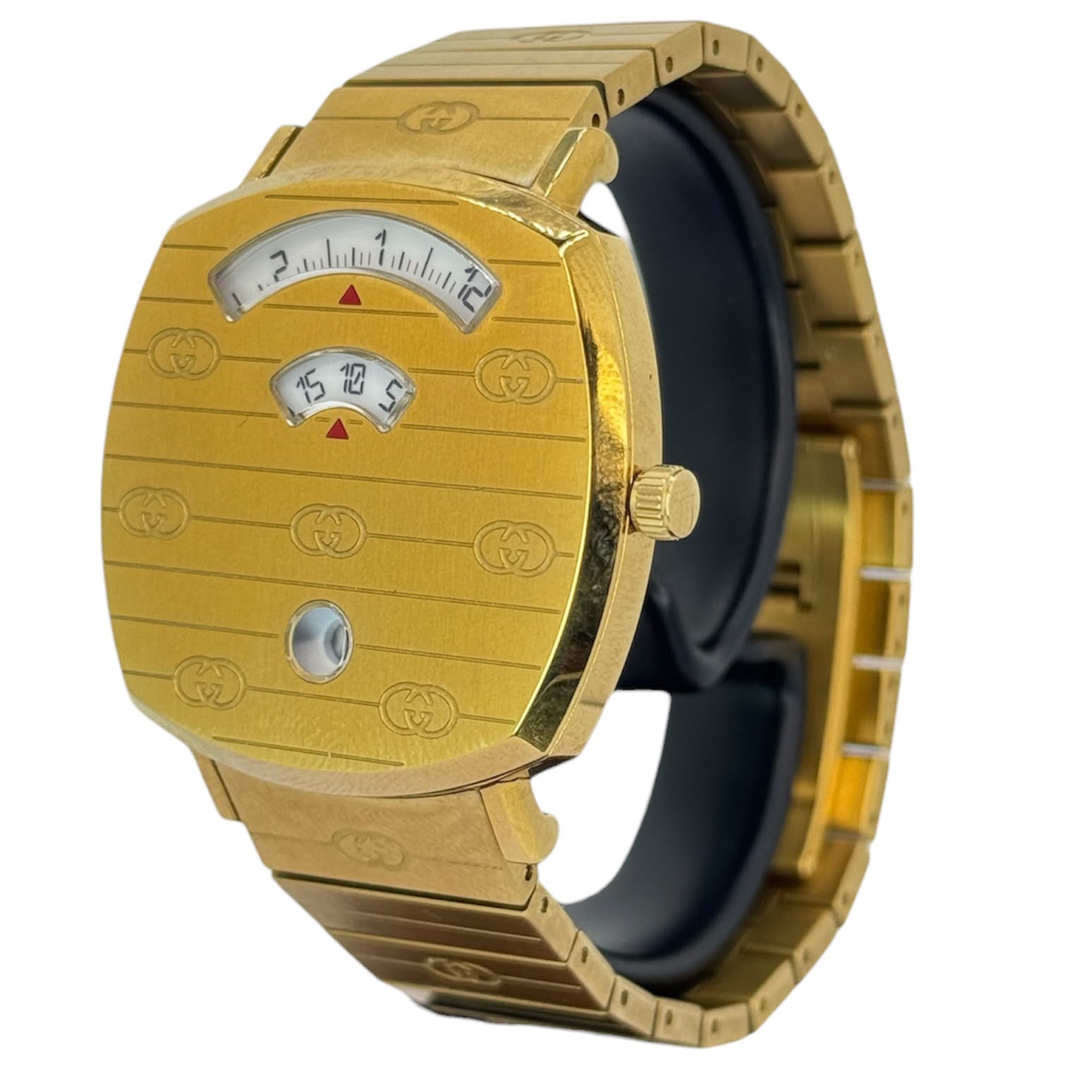 Gucci Grip 157.4 Quartz Date Watch,34mm