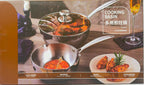 24cm Stainless Steel Sauce Pot with Long Handle & Lid