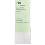 Large Transparent Handheld Power Fan with Light - FC08