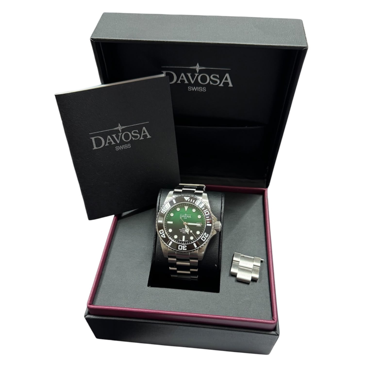 Davosa Ternos Professional Automatic 500m Green Black ,42mm