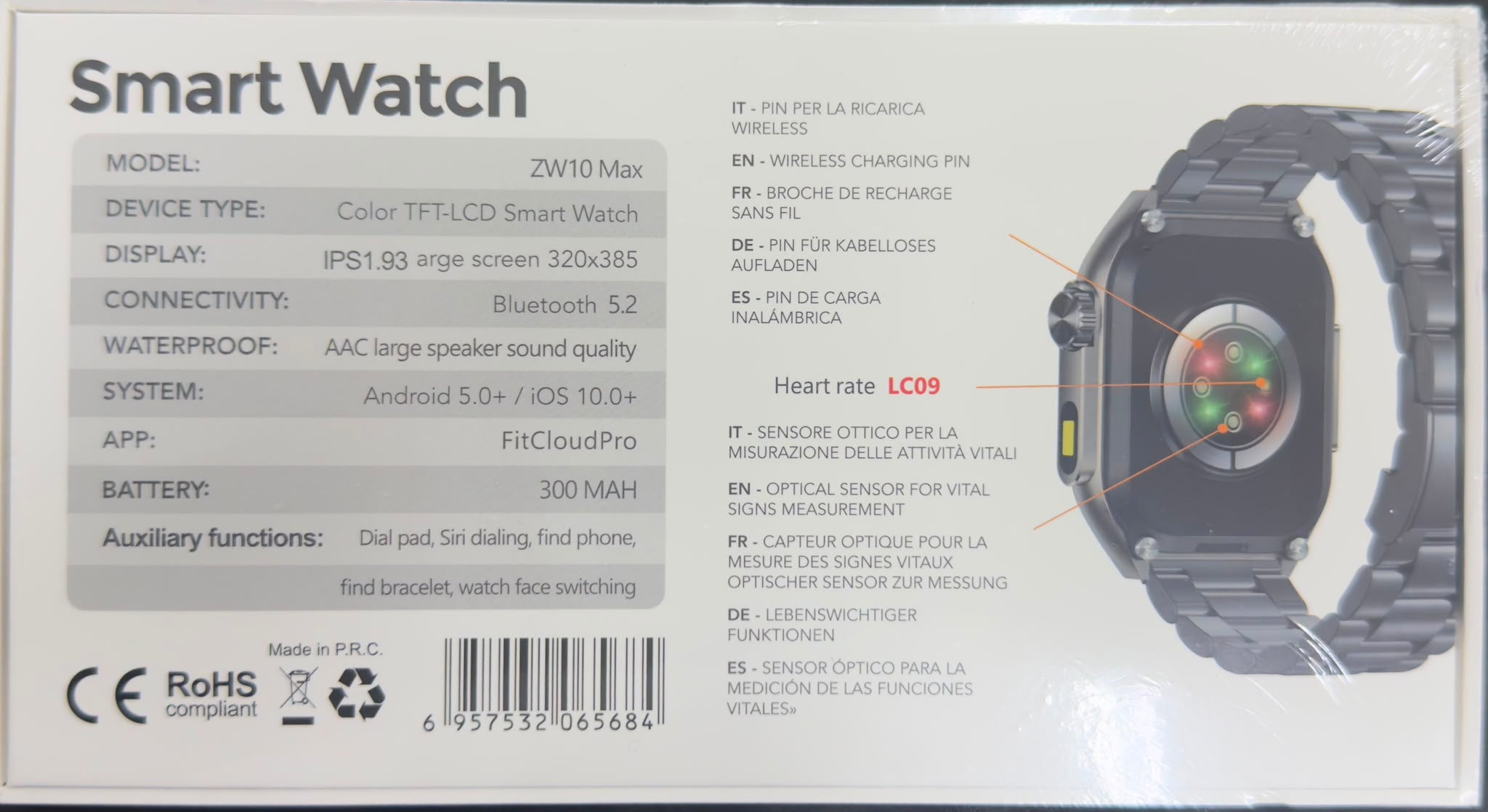 ZW10MAX Smart Watch Secondary image
