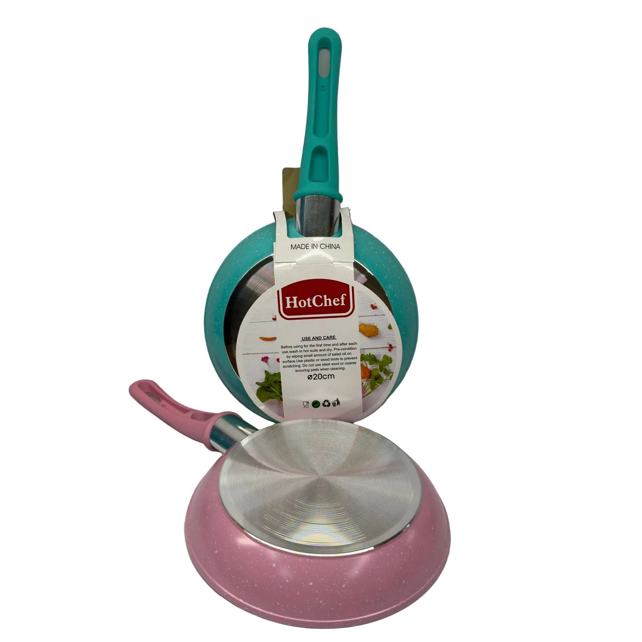 20cm Frying Pan with Green Handle Secondary image