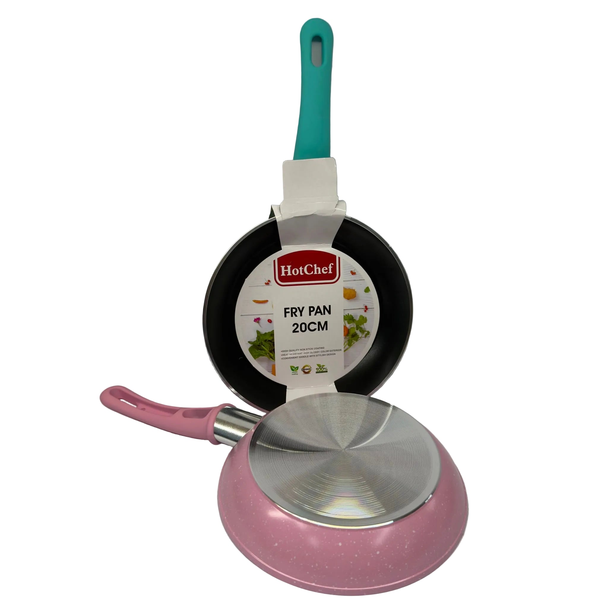 20cm Frying Pan with Green Handle