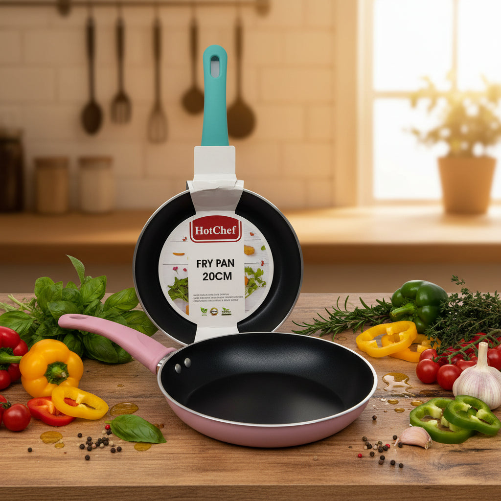 20cm Frying Pan with Green Handle