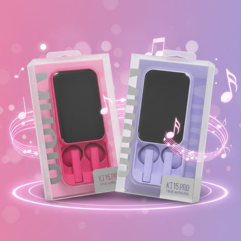 Wireless Earbuds with LCD Charging Case