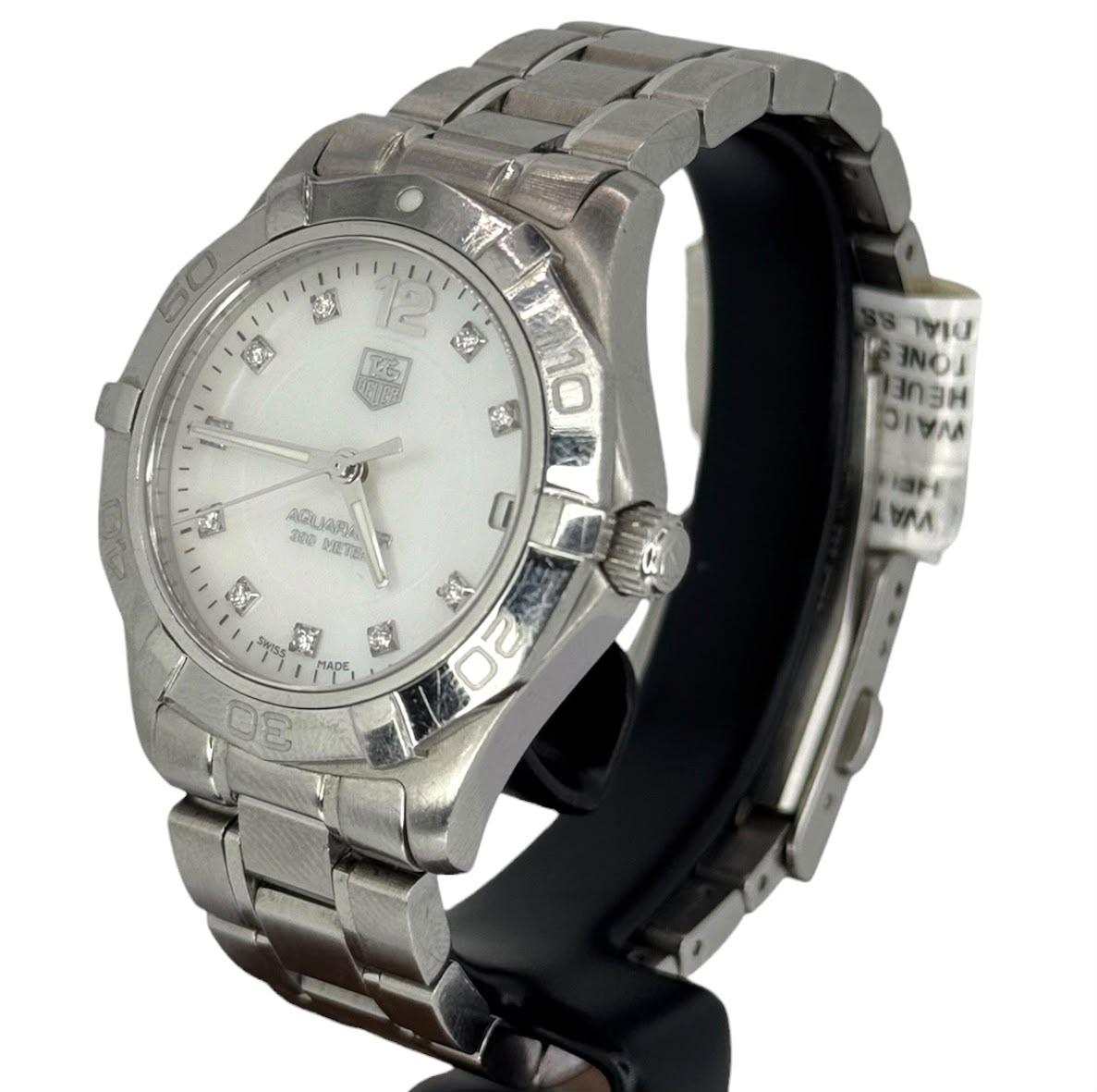 Tag Heuer Aquaracer WAF1312 Quartz Diamond White Mother of Pearl Dial Ladies Watch, 32mm Secondary image