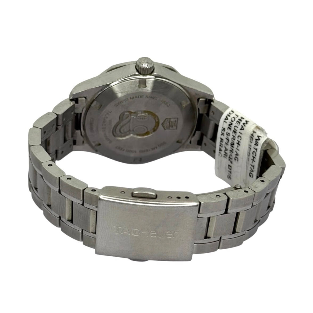 Tag Heuer Aquaracer WAF1312 Quartz Diamond White Mother of Pearl Dial Ladies Watch, 32mm