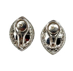 750WG Jadeite Ruyi Carving Earring