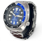SEIKO PROSPEX "Turtle" SRPC25K1 Automatic Watch Blue Sunburst Dial Watch, 44.5mm