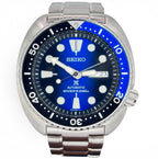 SEIKO PROSPEX "Turtle" SRPC25K1 Automatic Watch Blue Sunburst Dial Watch, 44.5mm