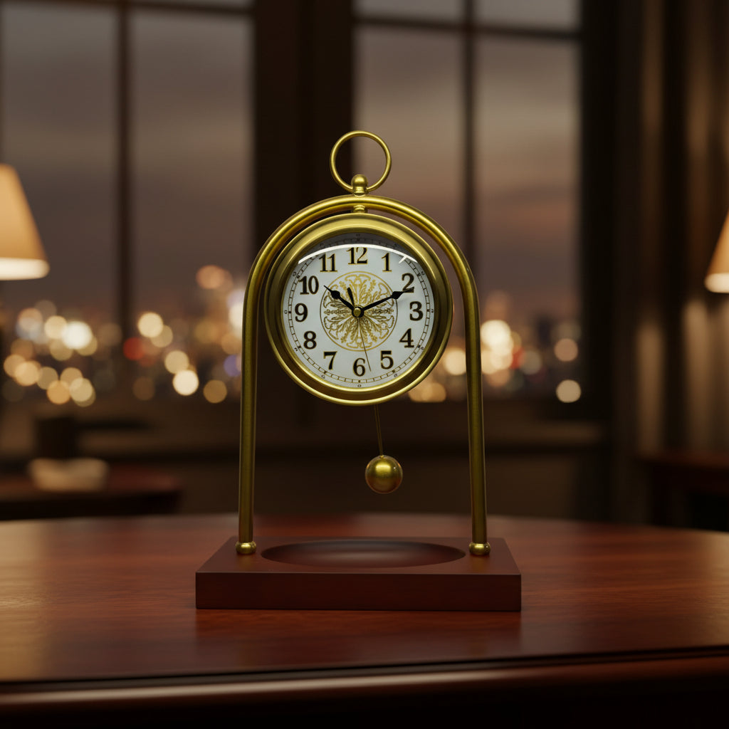29 × 43cm Pendulum Table Clock - 1027