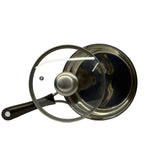18cm Stainless Steel Sauce Pot with Long Handle & Lid