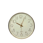 34 × 34cm Round Wall Clock with White Face - 5810