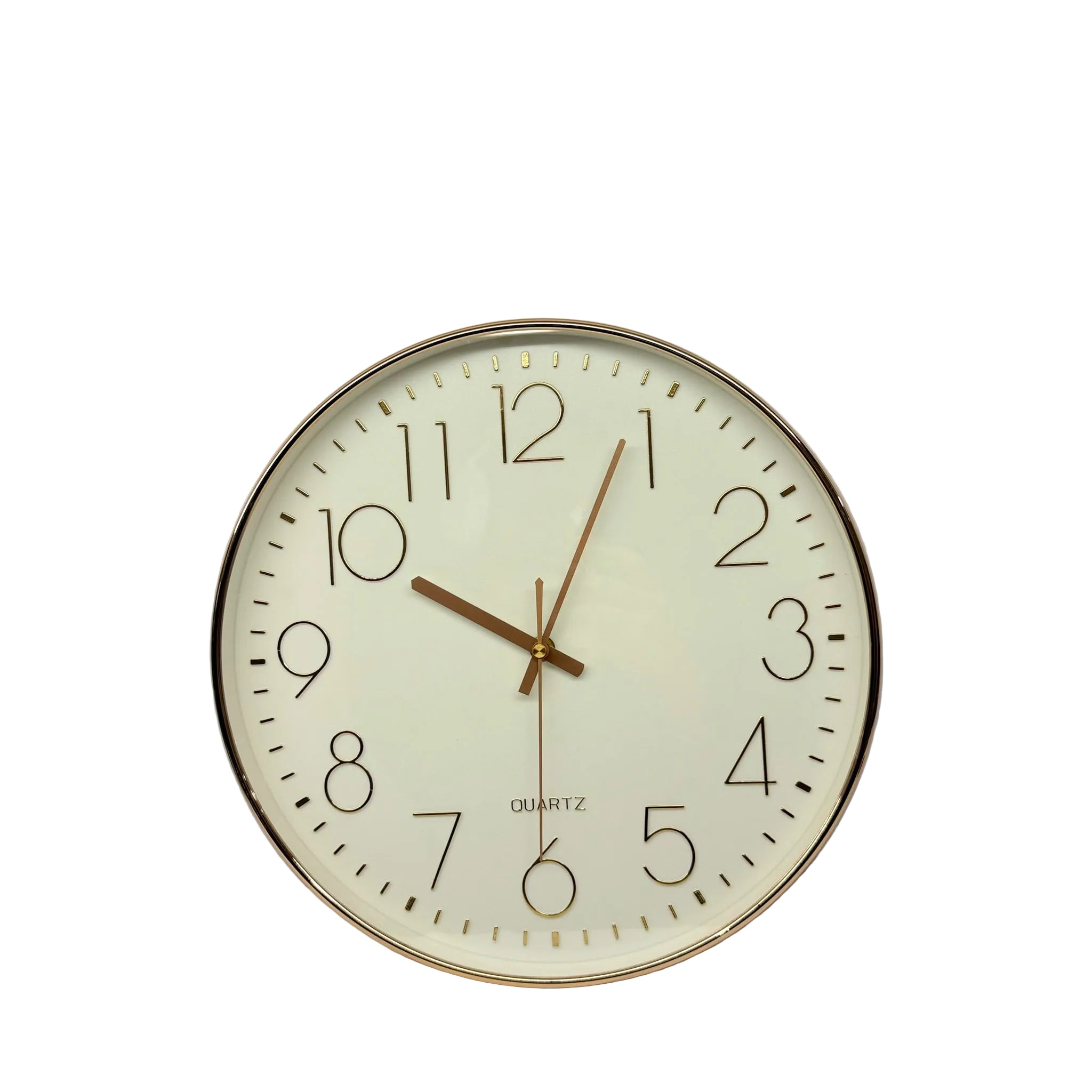34 × 34cm Round Wall Clock with White Face - 5810