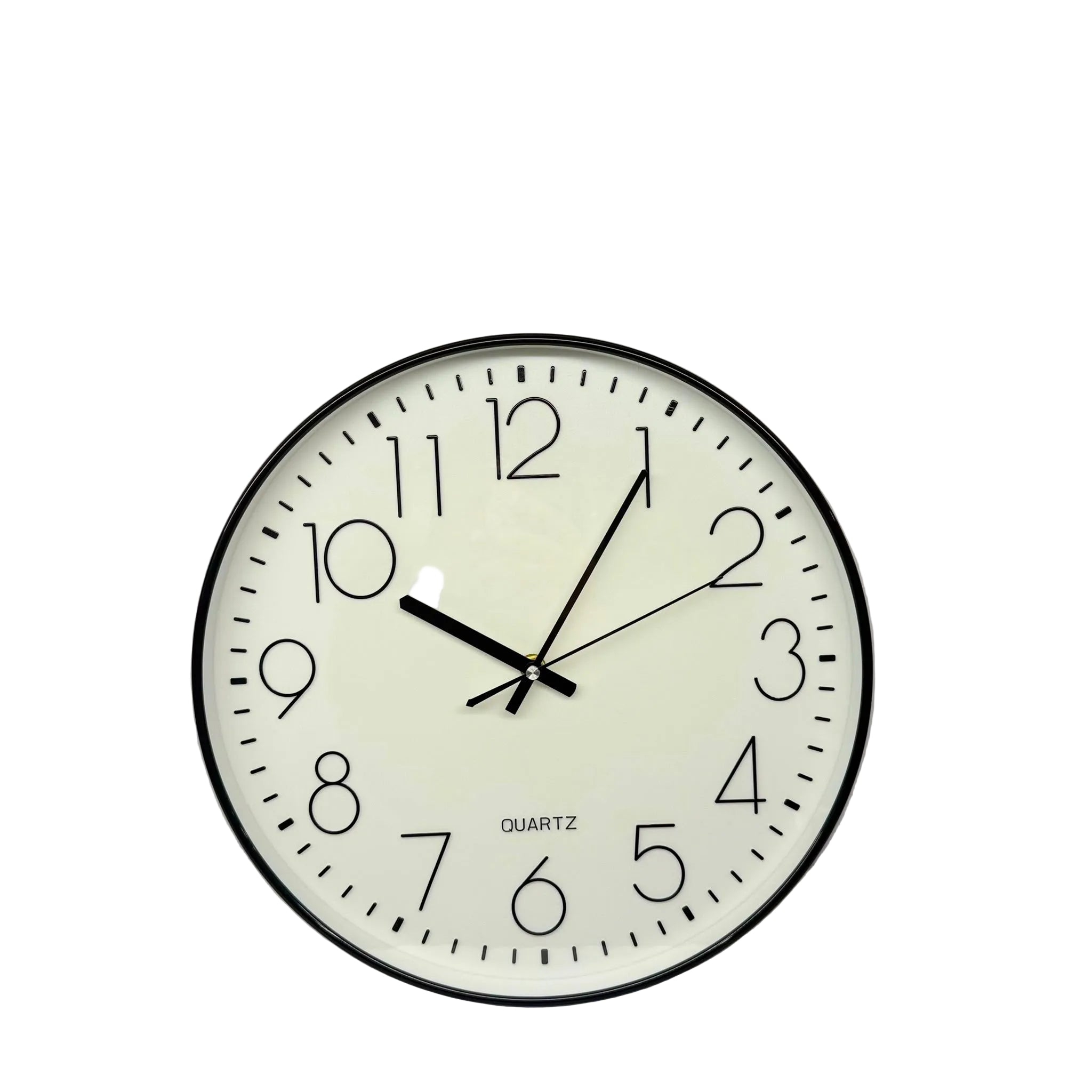 34 × 34cm Round Wall Clock with White Face - 5810