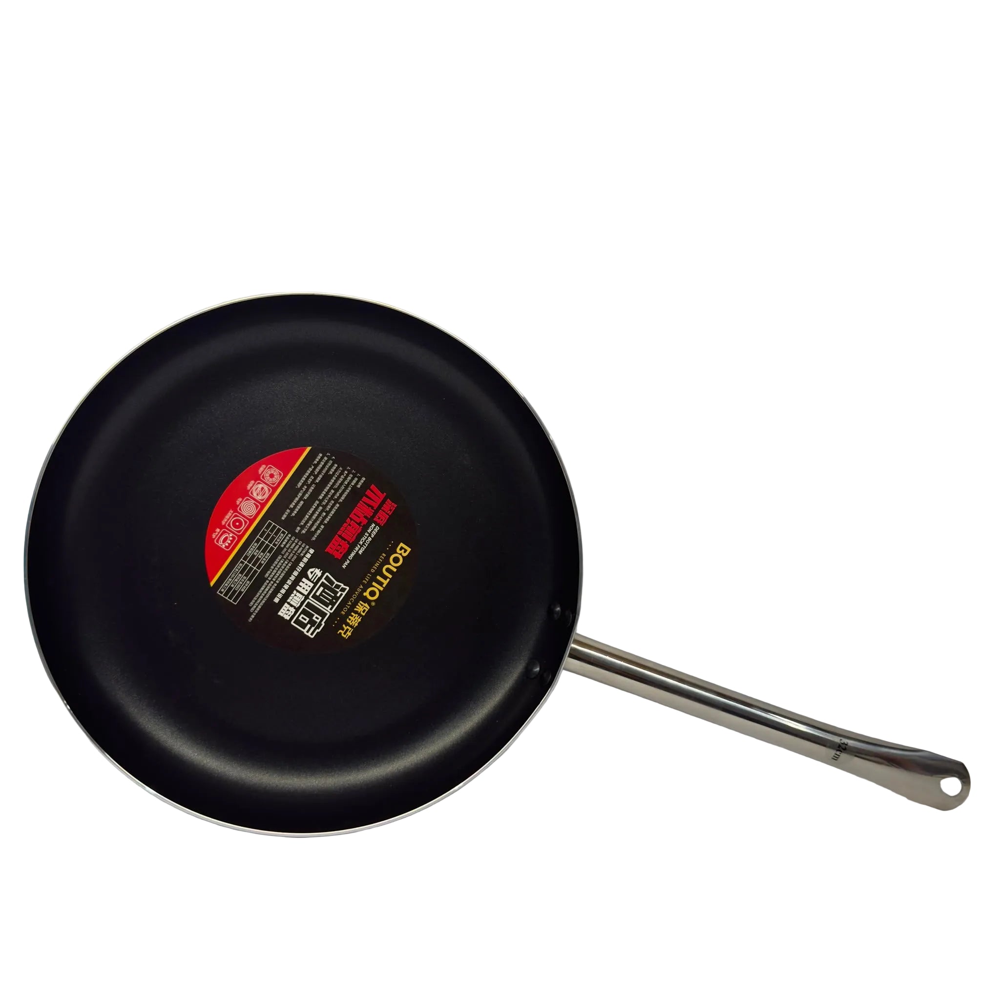 36cm Frying Pan with Silver Handle