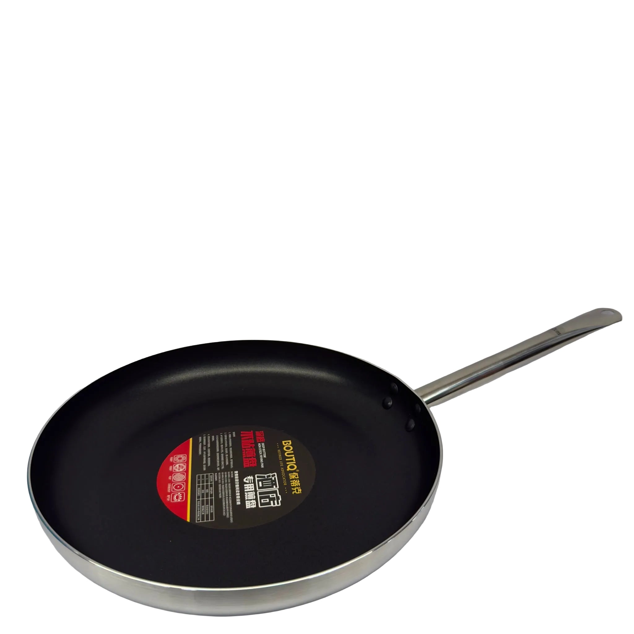 36cm Frying Pan with Silver Handle