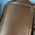Coach Madison Bronze Leather Satchel