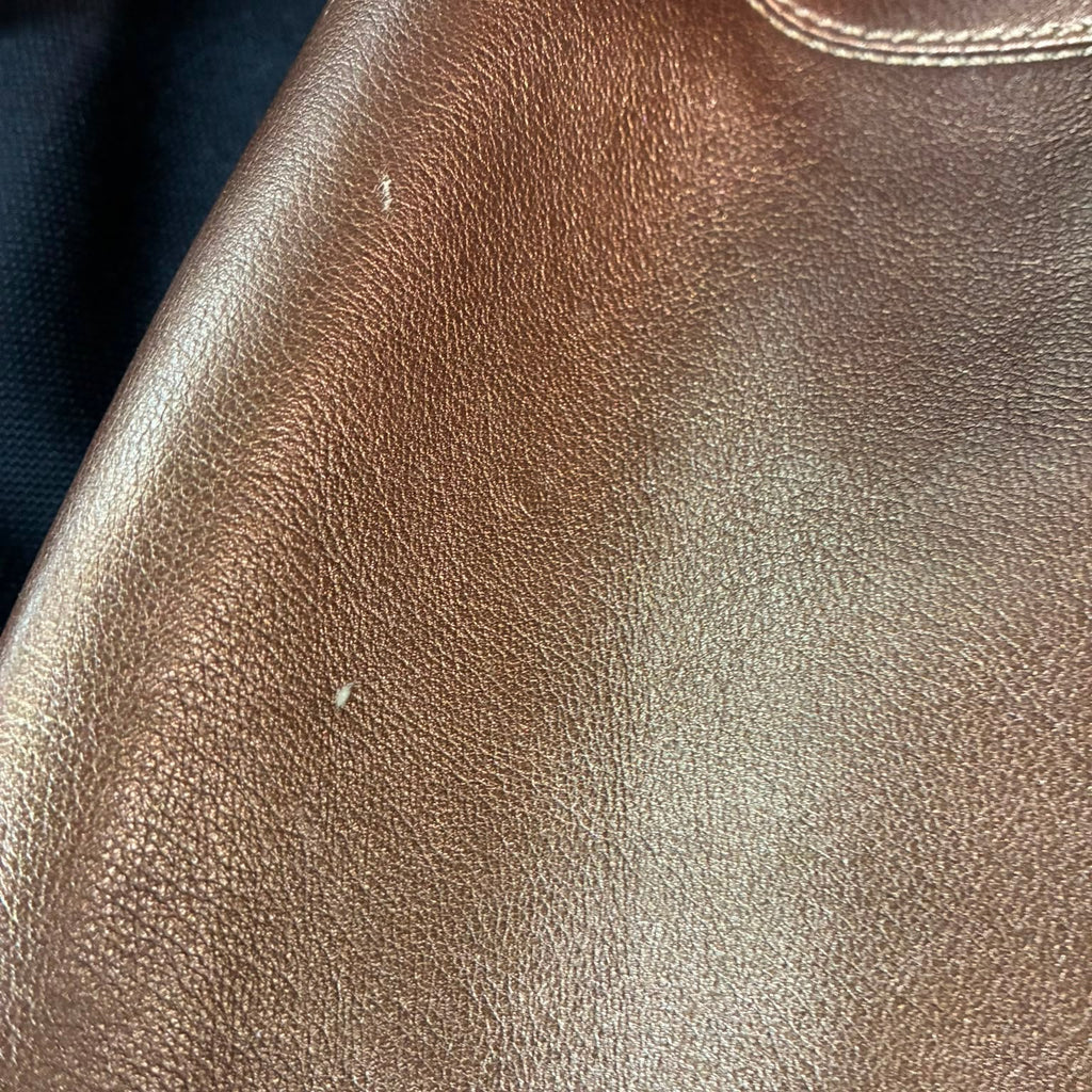 Coach Madison Bronze Leather Satchel