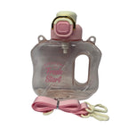 1010ml Water Bottle with Side Handle, Clip Lid & Straw - G770