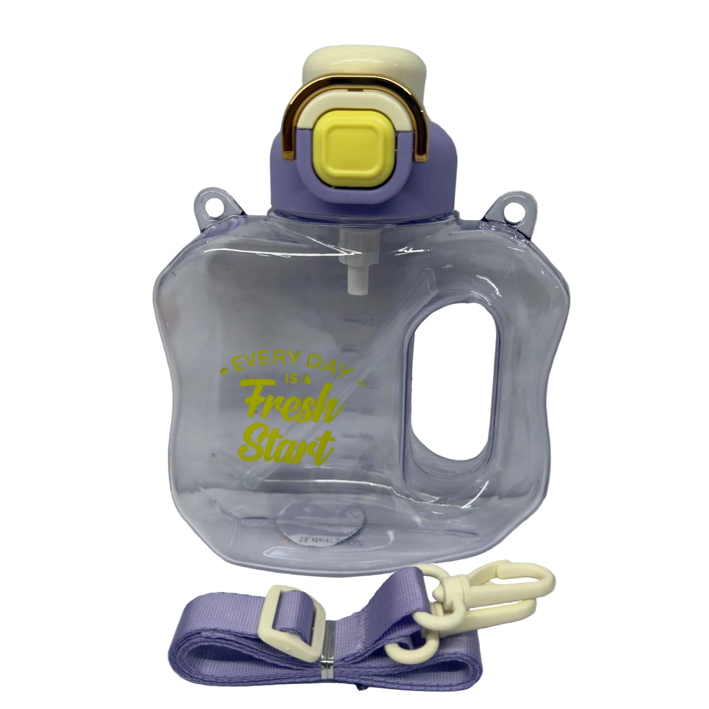 1010ml Water Bottle with Side Handle, Clip Lid & Straw - G770