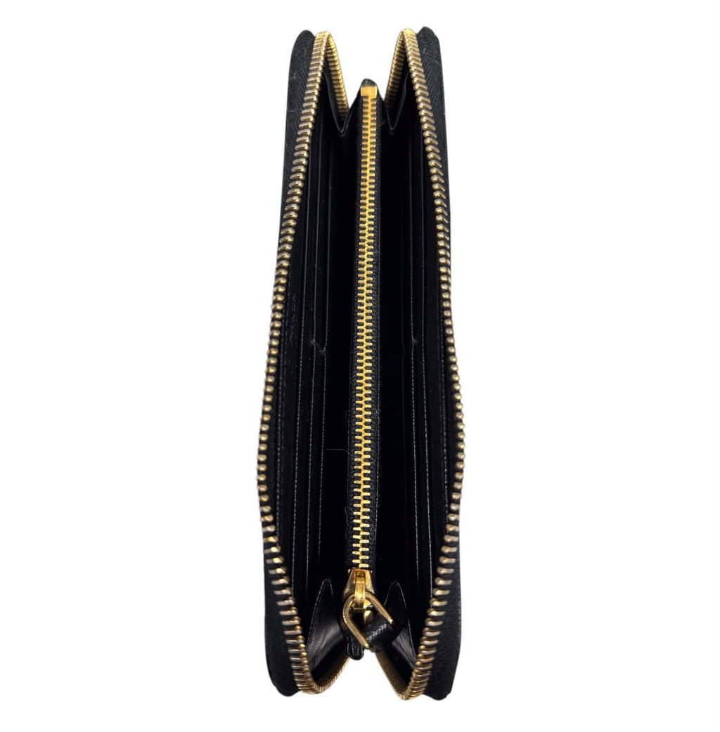 Prada Saffiano Zipper Long Wallet