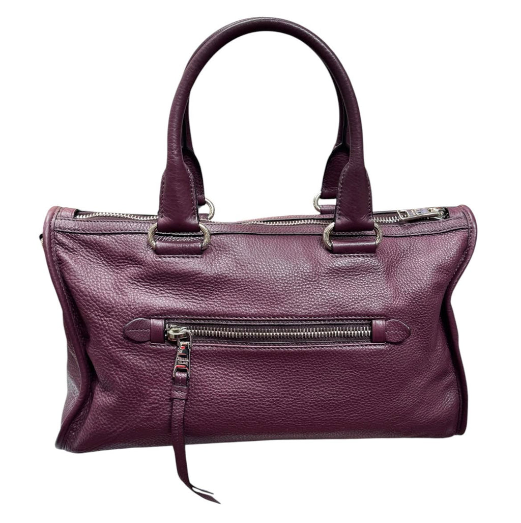 Prada Vitello Phenix Granato Tote Bag