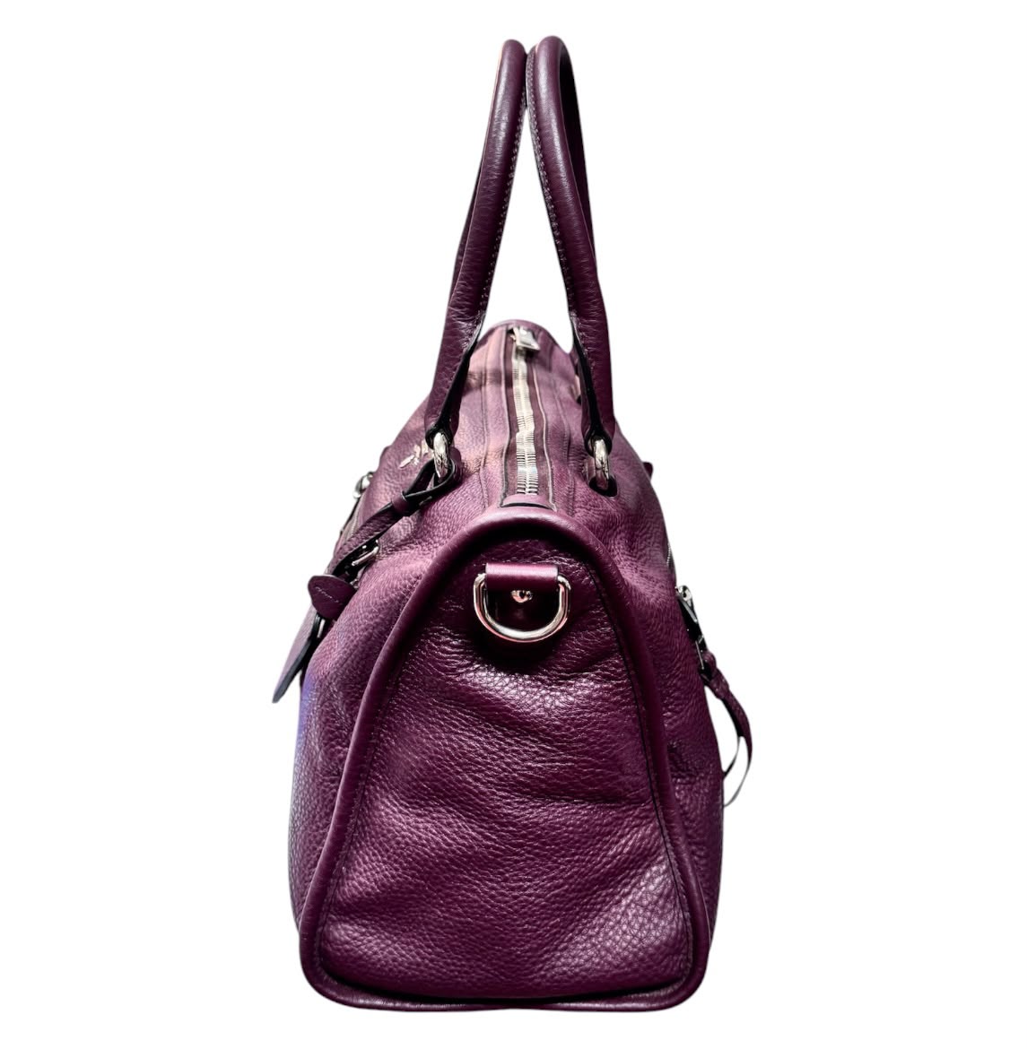 Prada Vitello Phenix Granato Tote Bag