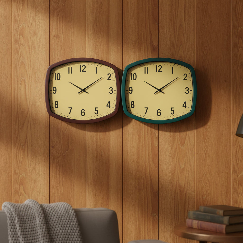TV-Shaped Wall Clock 34 × 38cm - 1679 Main image