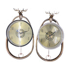 37 × 61cm Antelope Pendulum Wall Clock with Gold Face - 7266-1