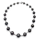 14KWG Black Pearl=8.0-10.9mm With Cert