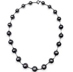 14KWG Black Pearl=8.0-10.9mm With Cert