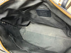 Coach 4455 Signature Zip Tote Dark Brown Canvas