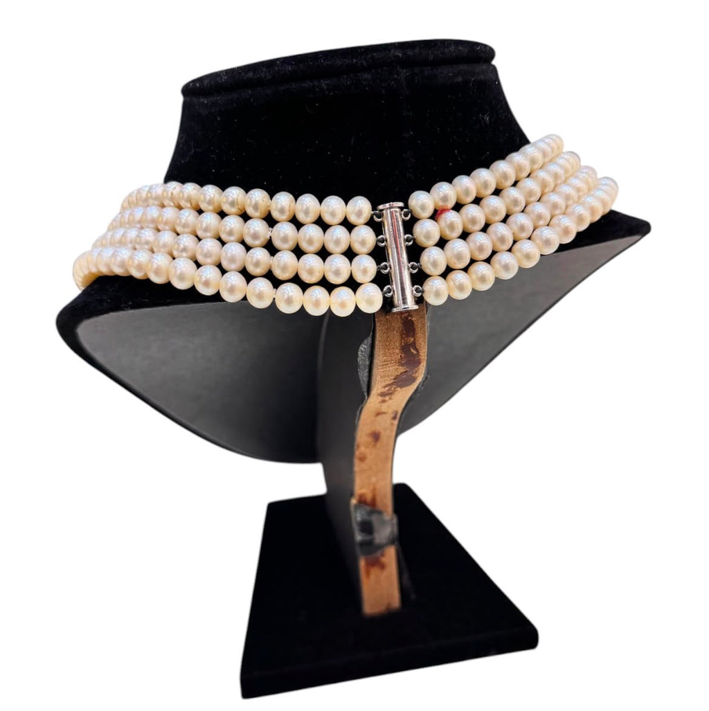 750WG 4 Strand Fresh Water Pearl Necklace