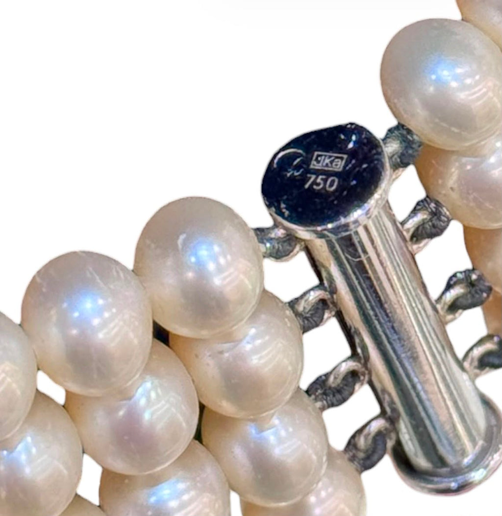 750WG 4 Strand Fresh Water Pearl Necklace