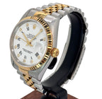 Rolex 16233 Datejust Half Gold Automatic Roman And Diamond Index Watch, 36mm