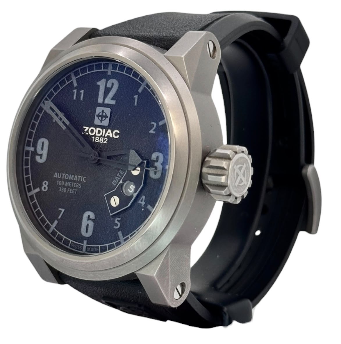 Zodiac ZO8530 Sandblasted Titanium Automatic Men Watch, 48mm