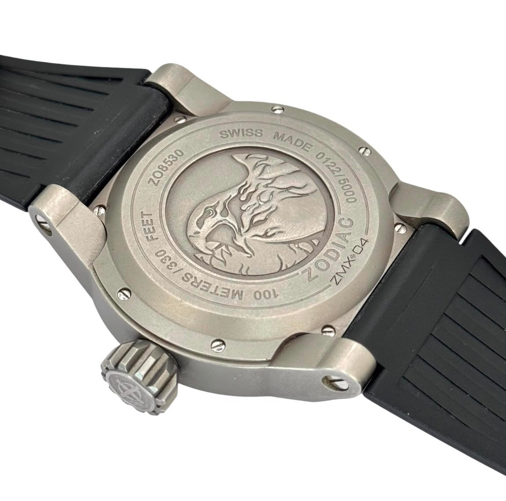 Zodiac ZO8530 Sandblasted Titanium Automatic Men Watch, 48mm