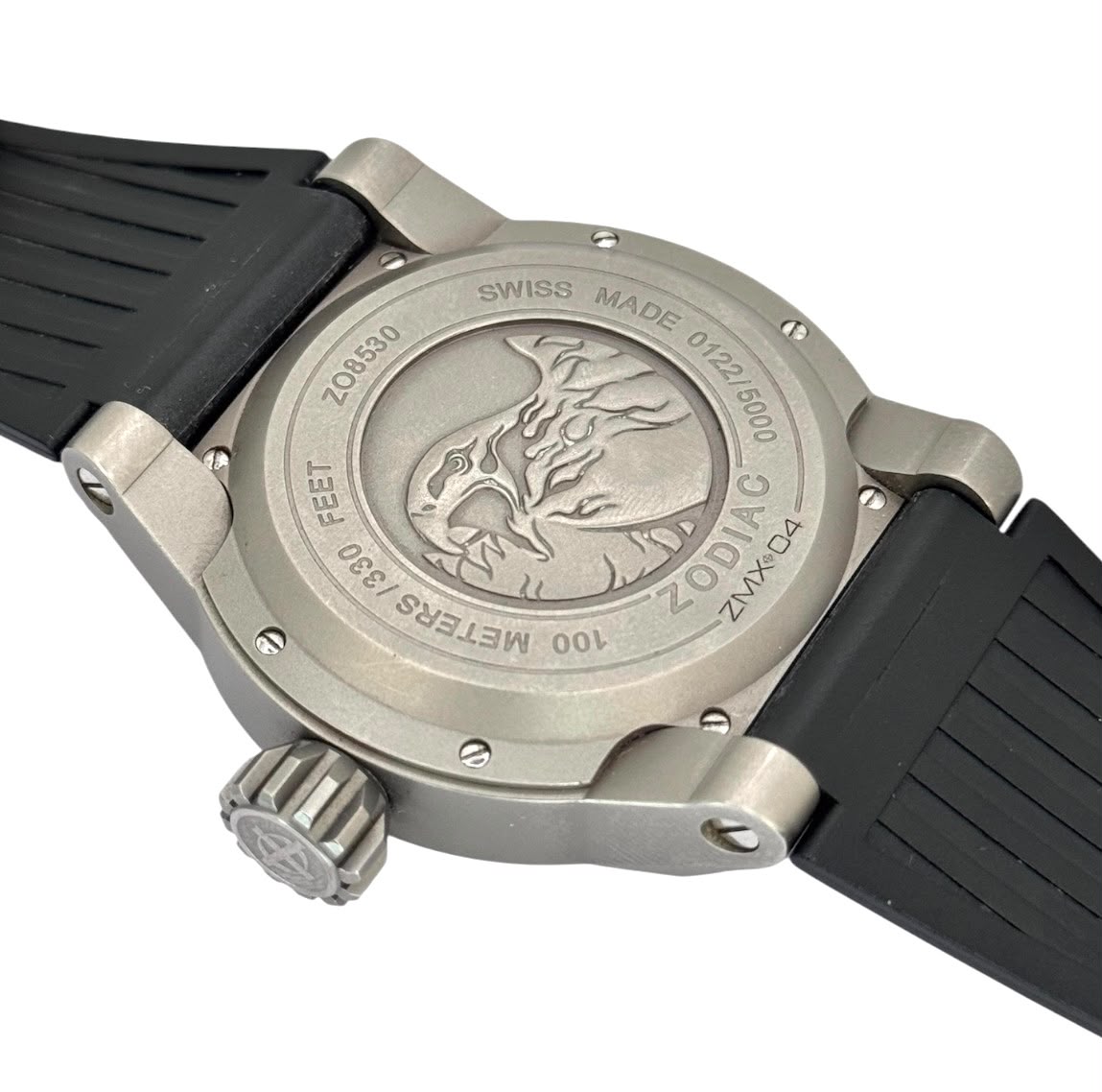 Zodiac ZO8530 Sandblasted Titanium Automatic Men Watch, 48mm