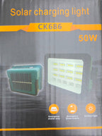 Rectangular Solar Work Light with Stand - 686
