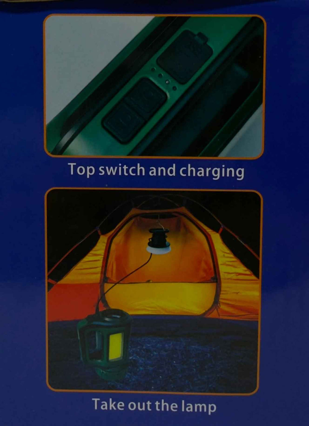 Rectangular Solar Work Light with Stand - 686