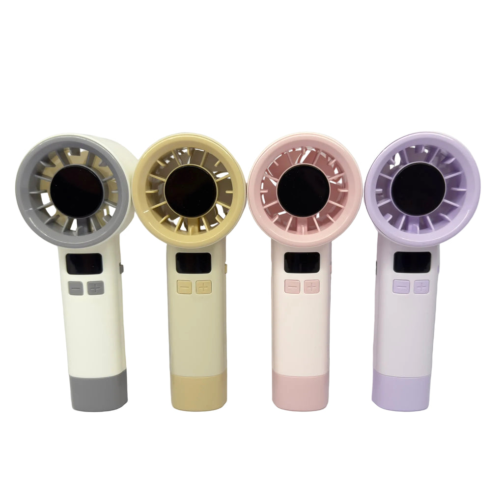 Handheld Power Fan with Side Button