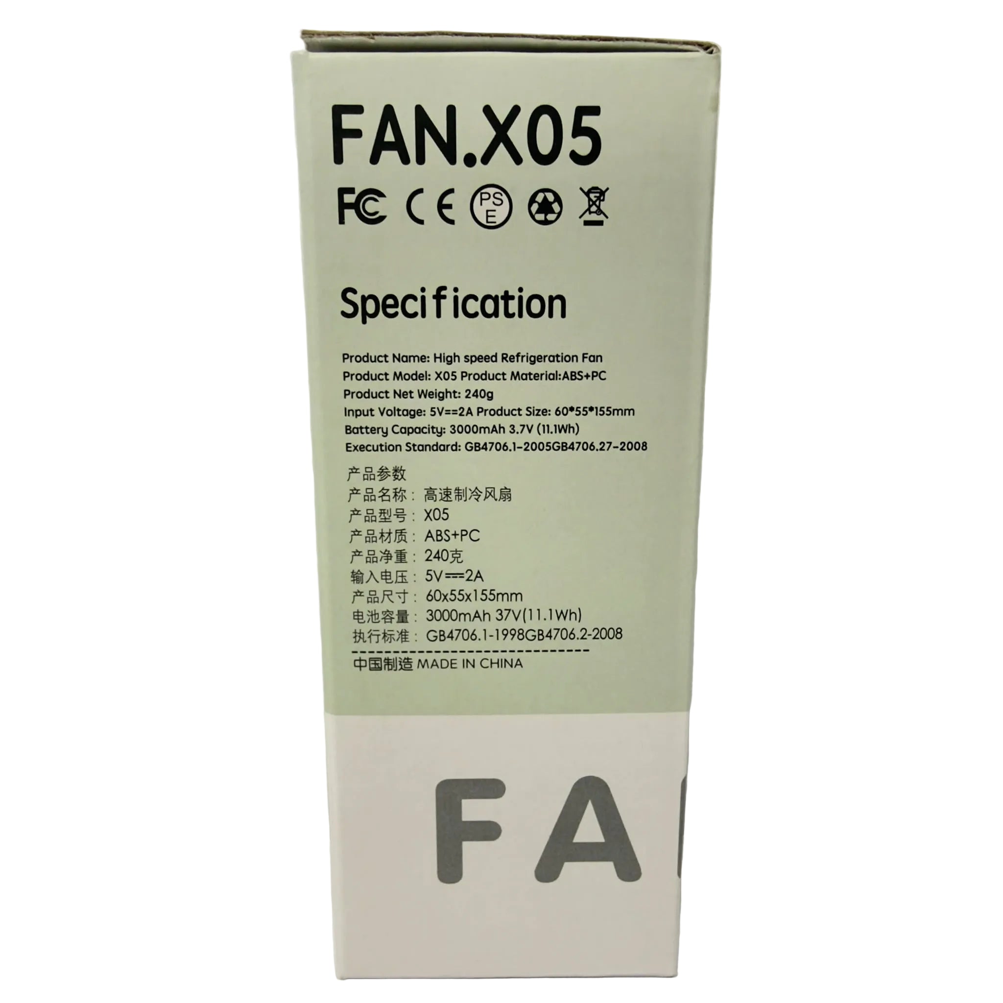 Transparent Handheld Power Fan
